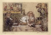 James Ensor Gluttony oil